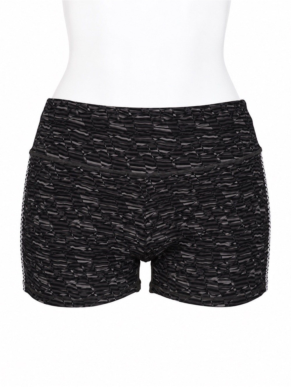 Size XXL OFFLINE by Aerie Women’s High Rise 5” Bike Shorts Black Geometric Print